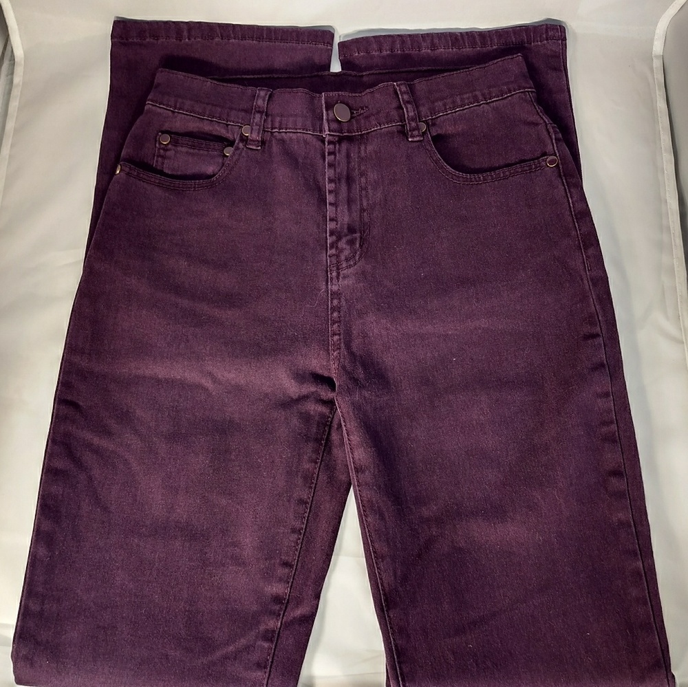 DG2 Women's Purple Straight Leg Tall Jeans Size 2T